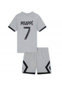 Paris Saint-Germain Kylian Mbappe #7 Babytruitje Uit tenue Kind 2022-23 Korte Mouw (+ Korte broeken)